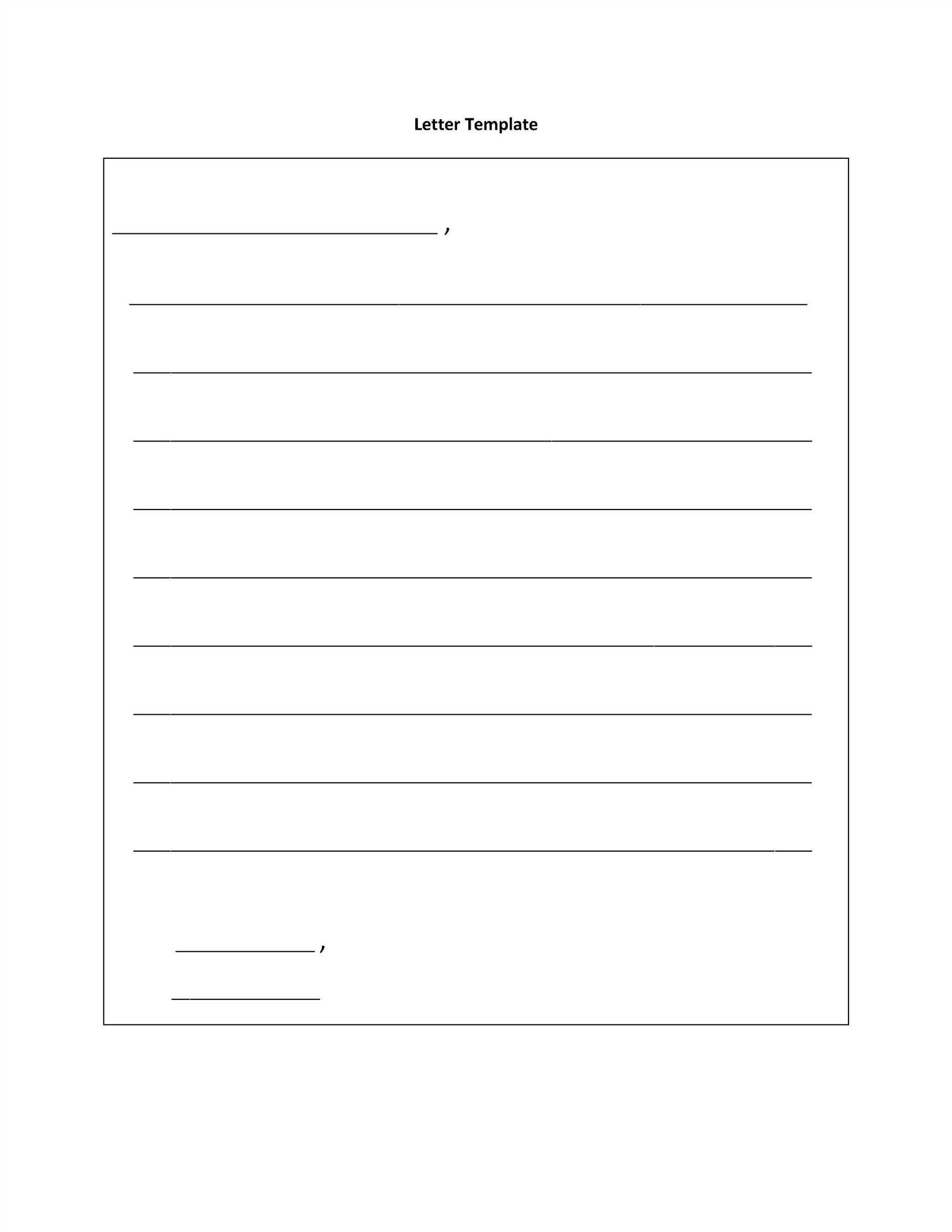 accountability letter template