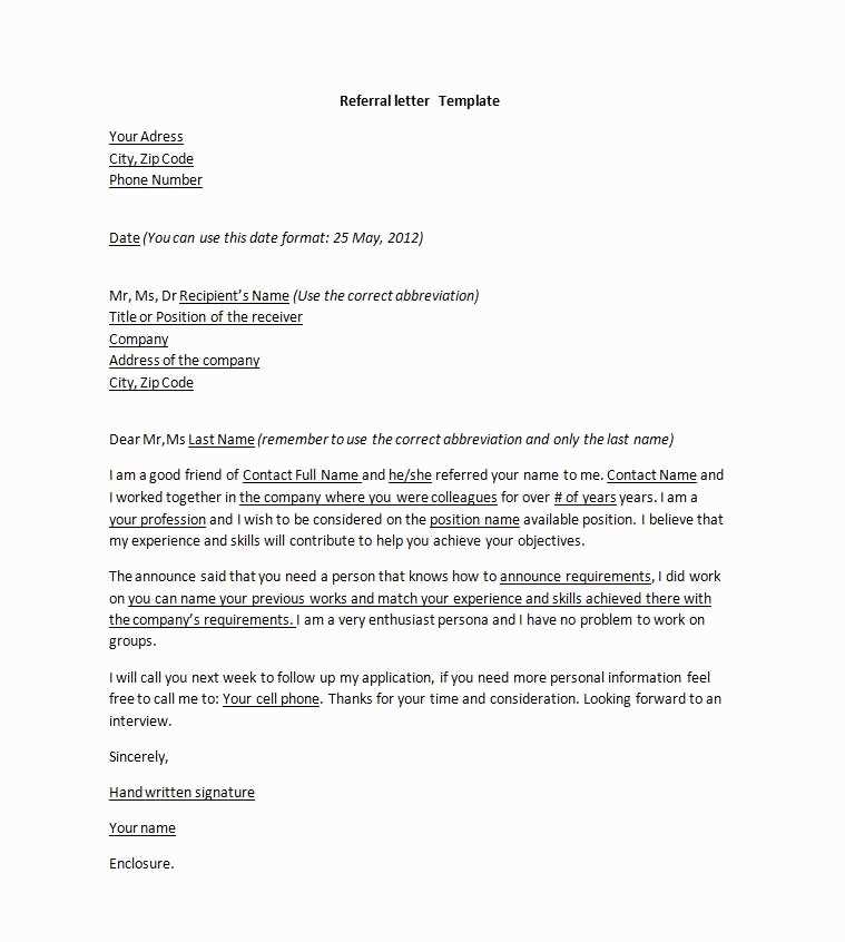 agency of record letter template