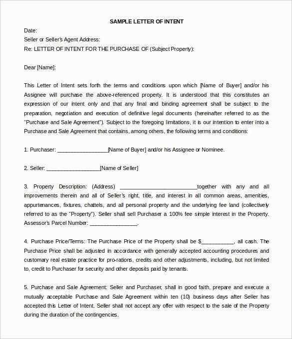 agreement letter template free