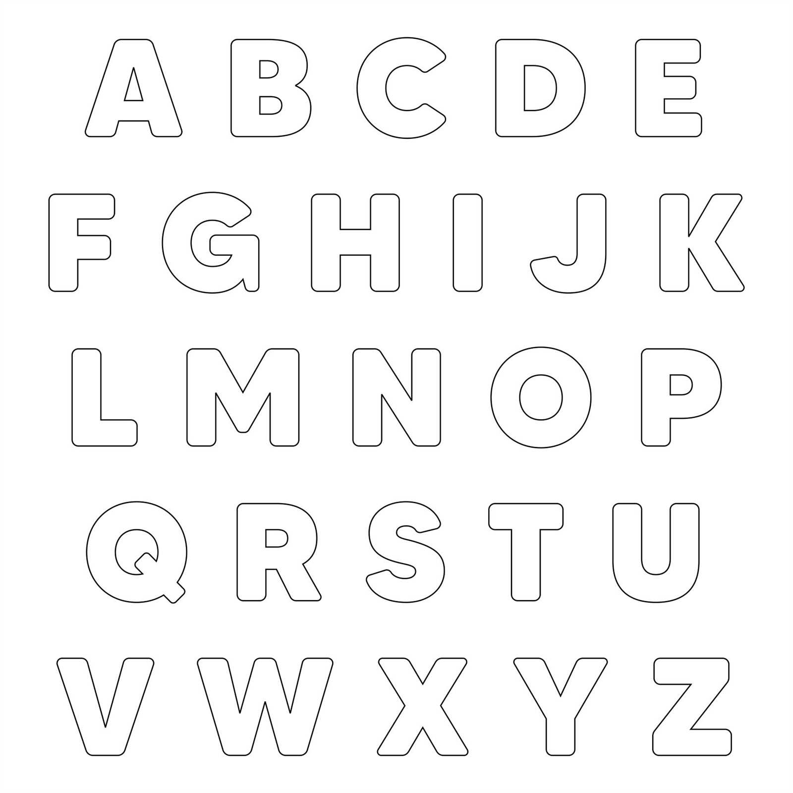 alphabet letter templates