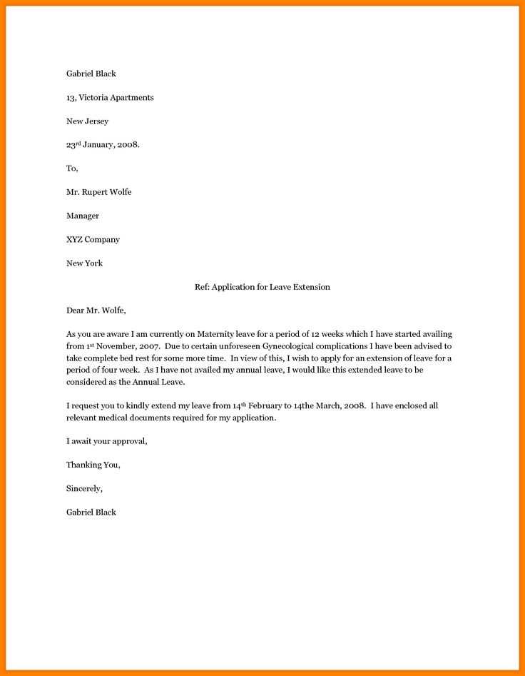 annual leave request letter template