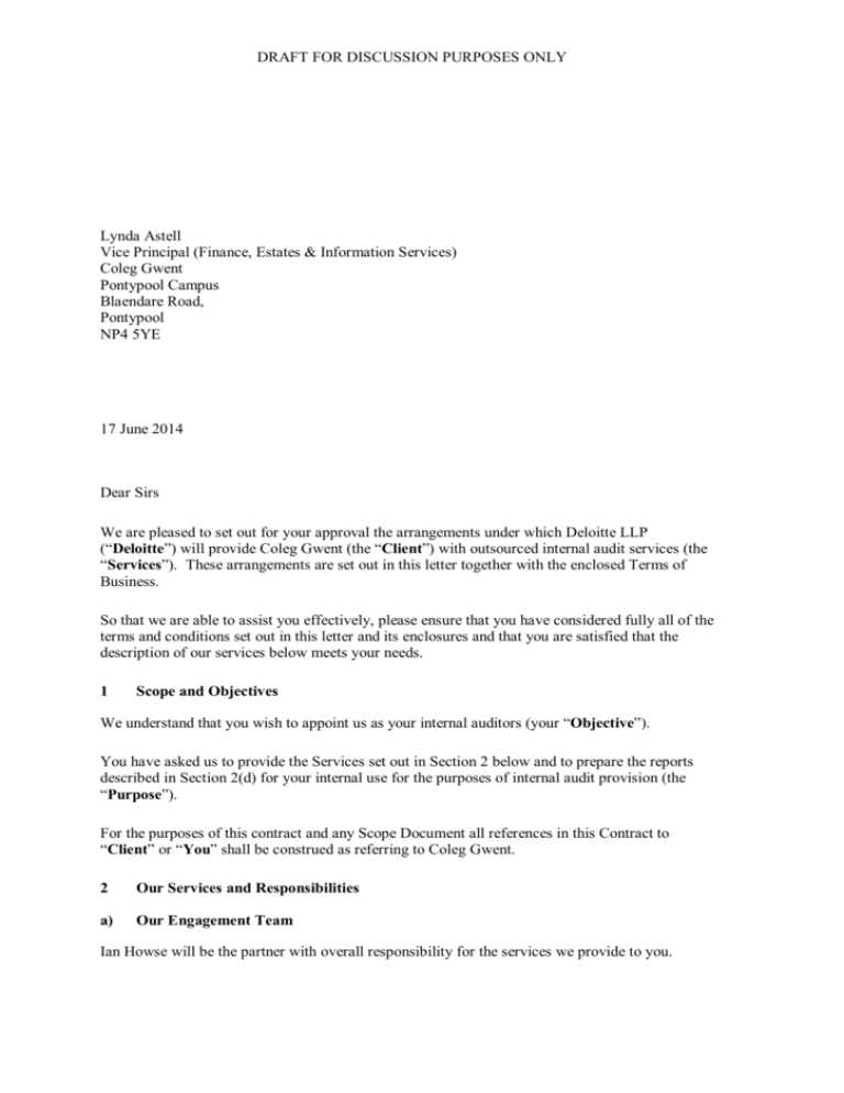 audit letter template