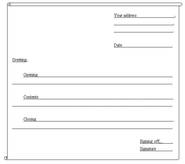 bequest letter template