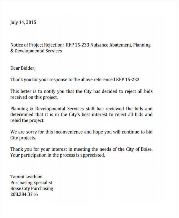 bid award letter template