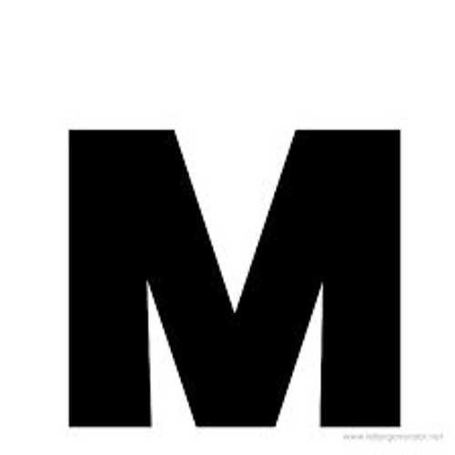 big letter m template