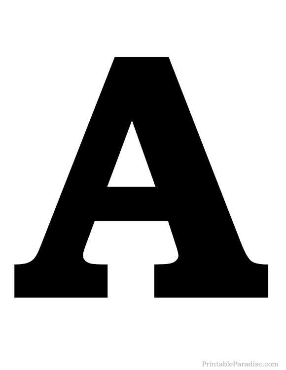 black letter template