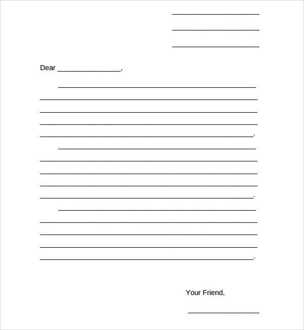 blank letter format template