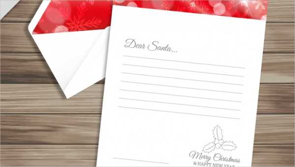 blank letter from santa template word