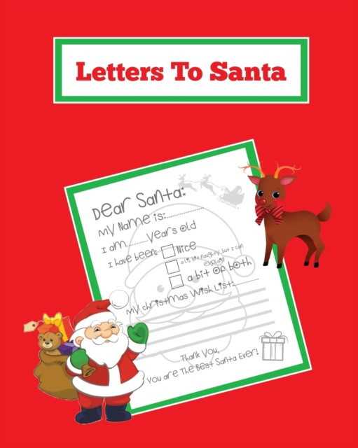 blank santa reply letter template