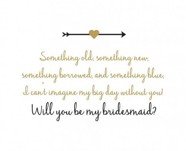 bridesmaid proposal letter template