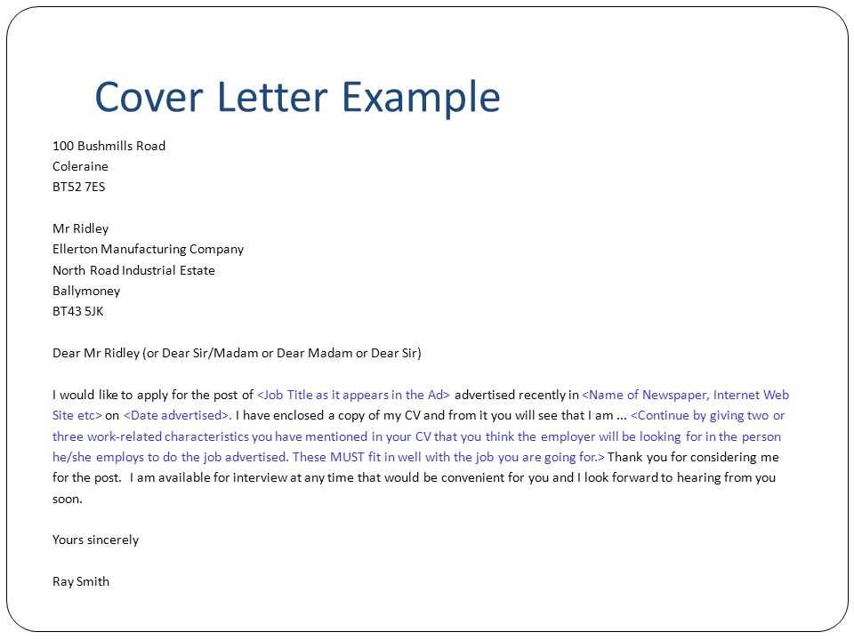 british letter template