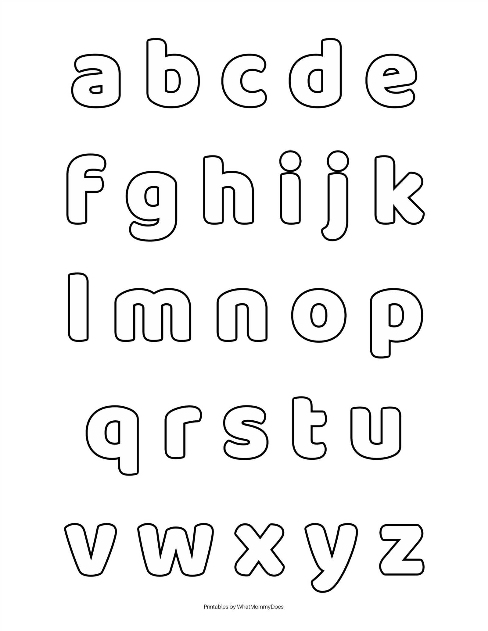 bubble letter templates to print