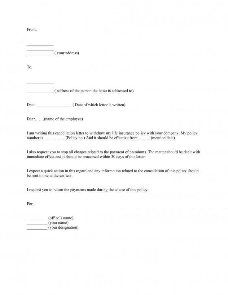 business cancellation letter template