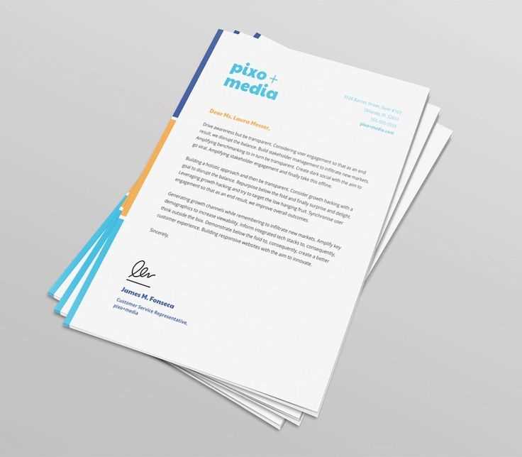 business letter design template