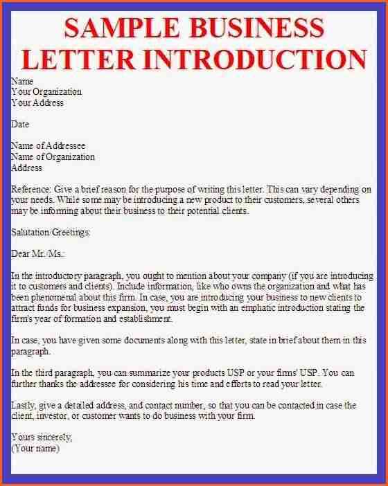 business letter template canada