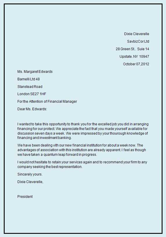 business letter templates