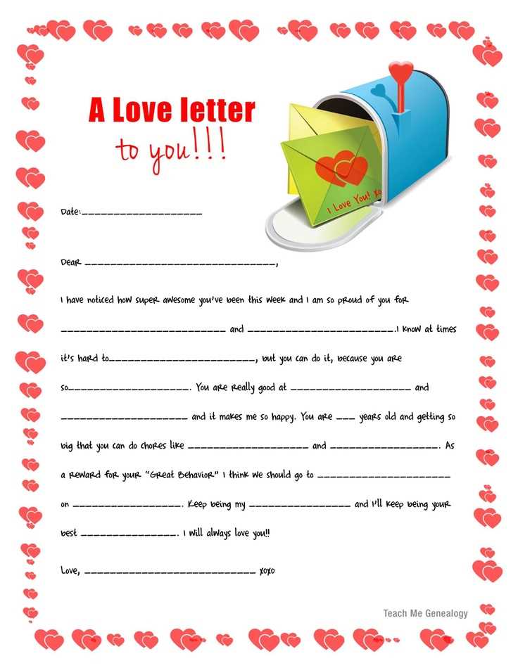 buyer love letter template