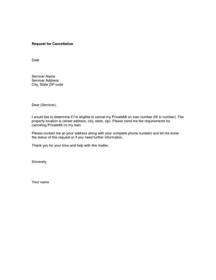 cancellation of services letter template