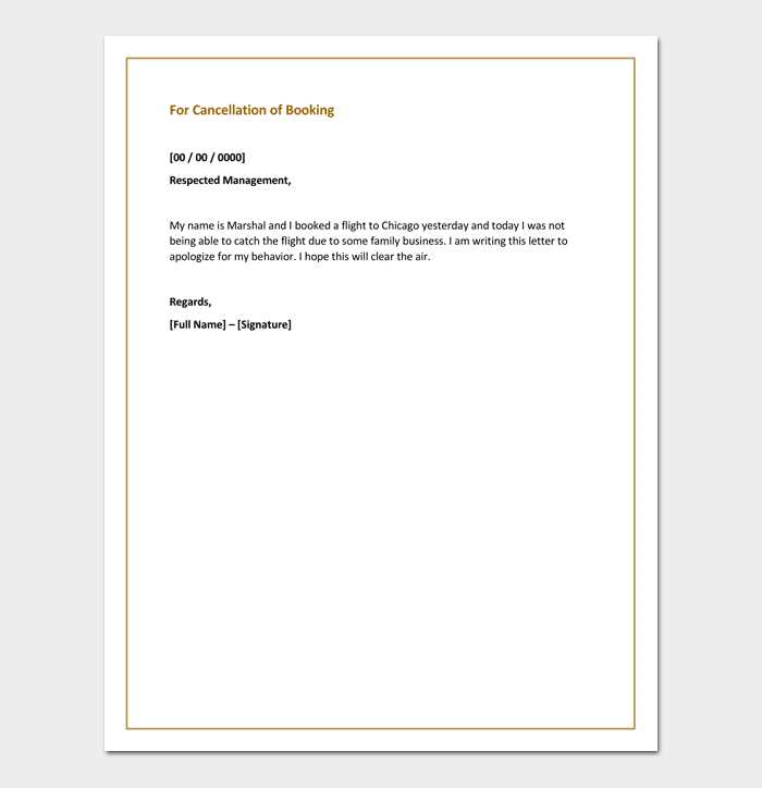 cancellation request letter template