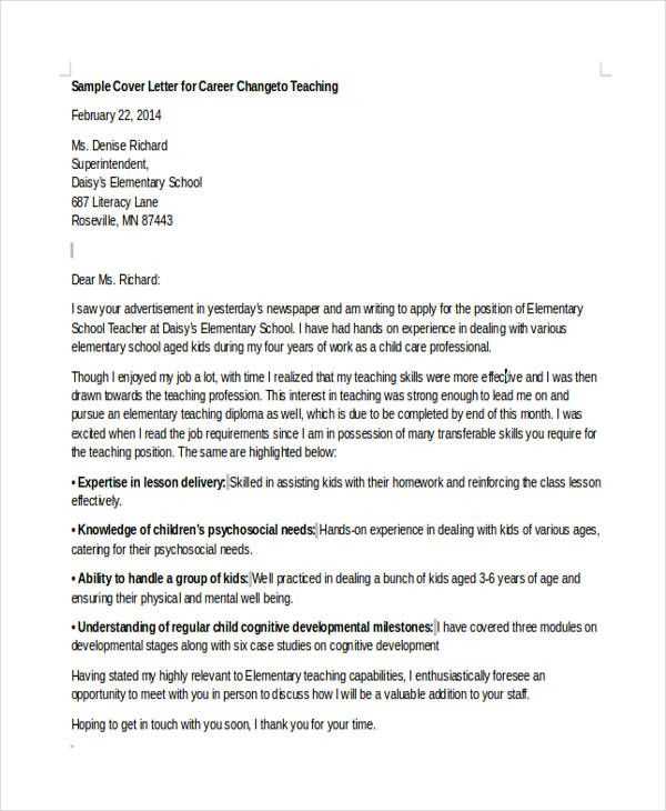 career break cover letter template