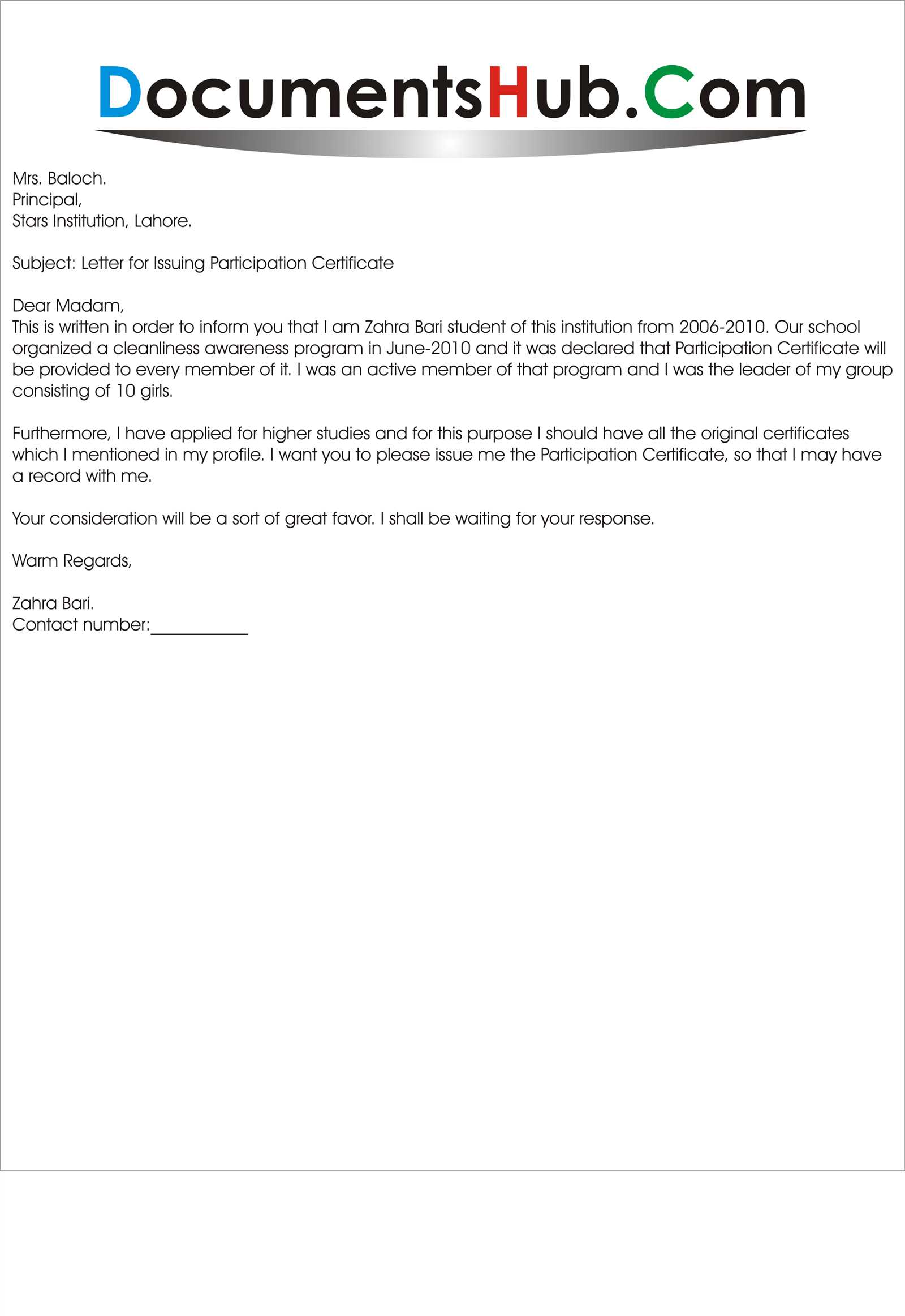 certificate of insurance request letter template