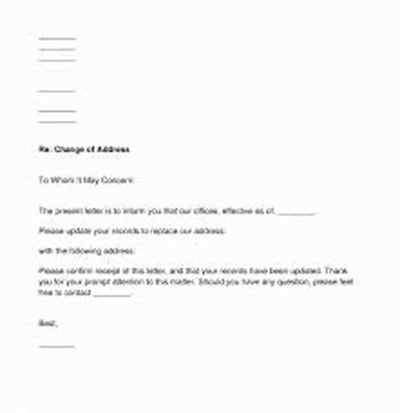 change of control letter template