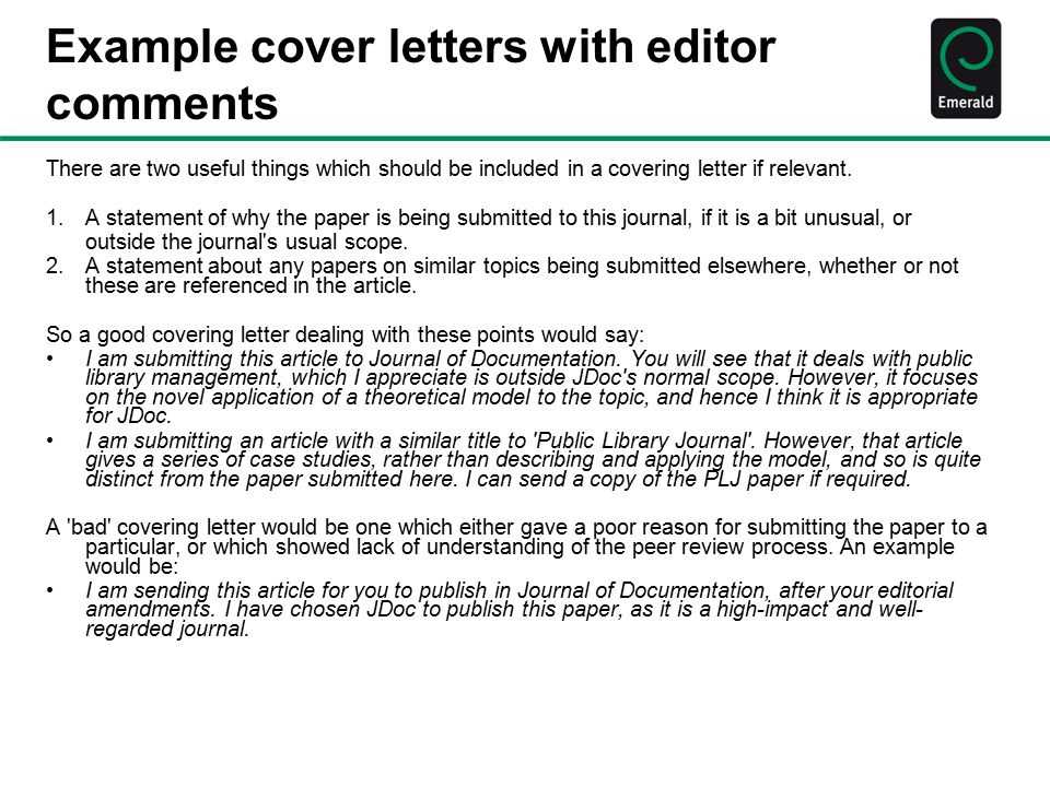 change the document template to the cover letter