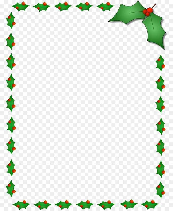 christmas border letter template