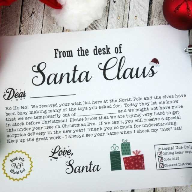 christmas eve box letter template