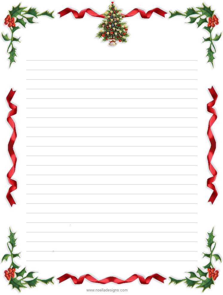 christmas form letter template