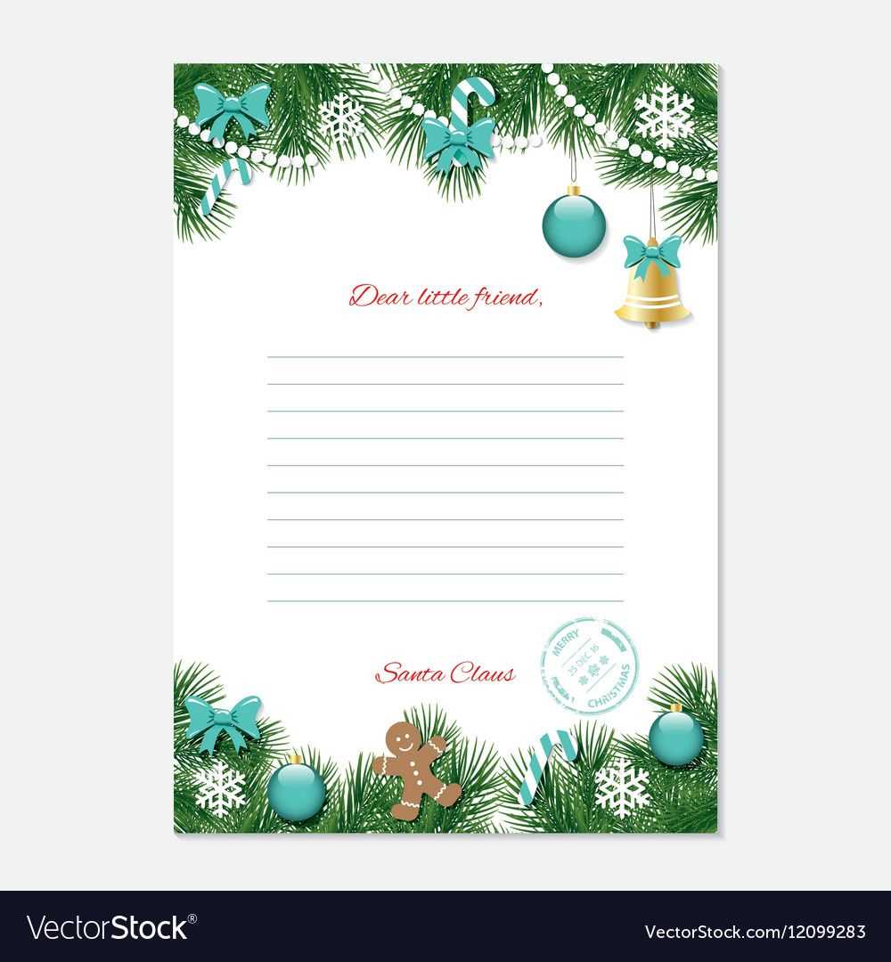 christmas letter blank template