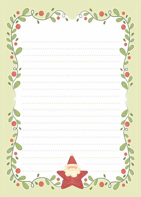 christmas letter template pdf