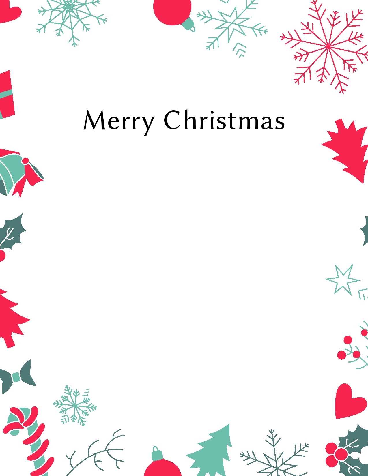 christmas letter templates for microsoft word