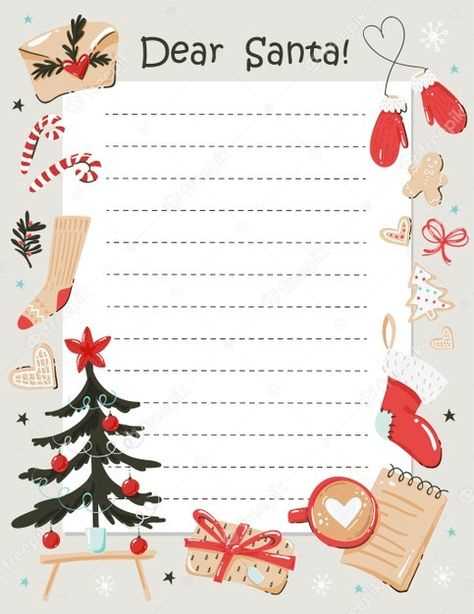 christmas letter templates for pages