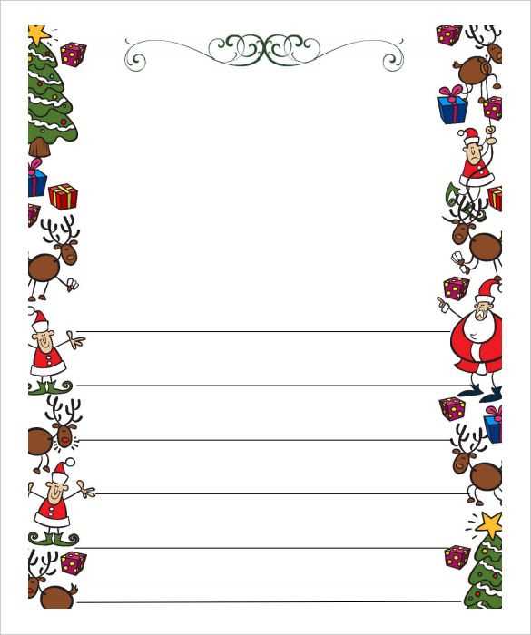 christmas themed letter template