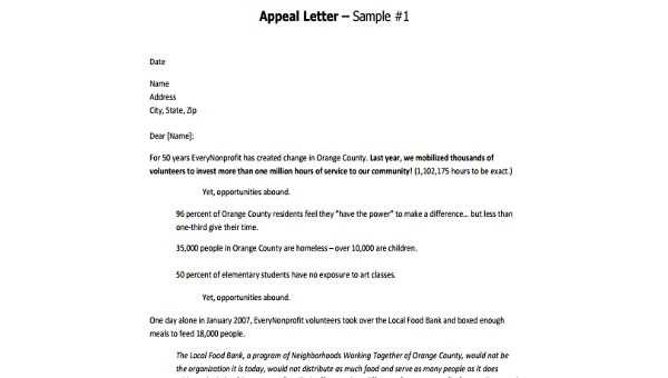 claim appeal letter template