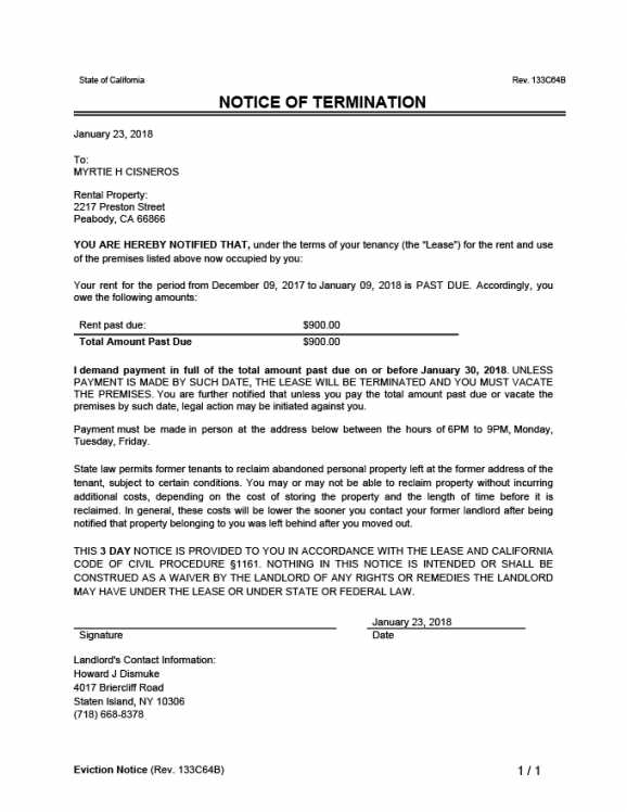 commercial rent increase letter template