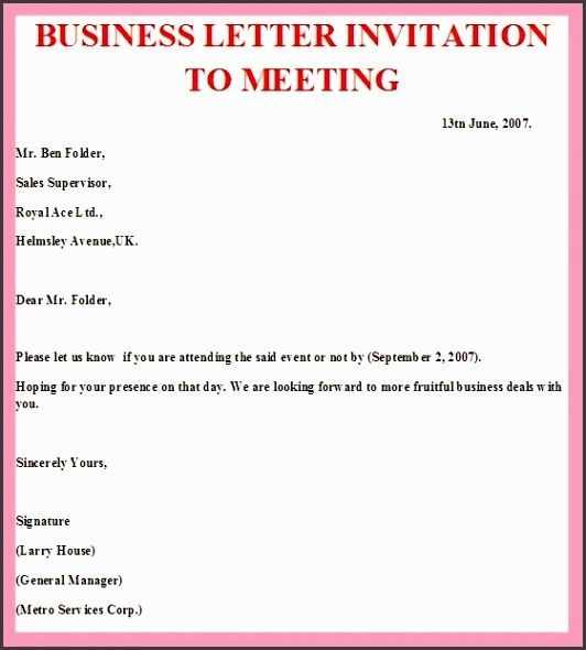 conference invitation letter template