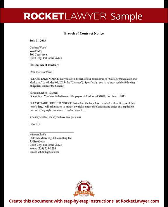 contract release letter template