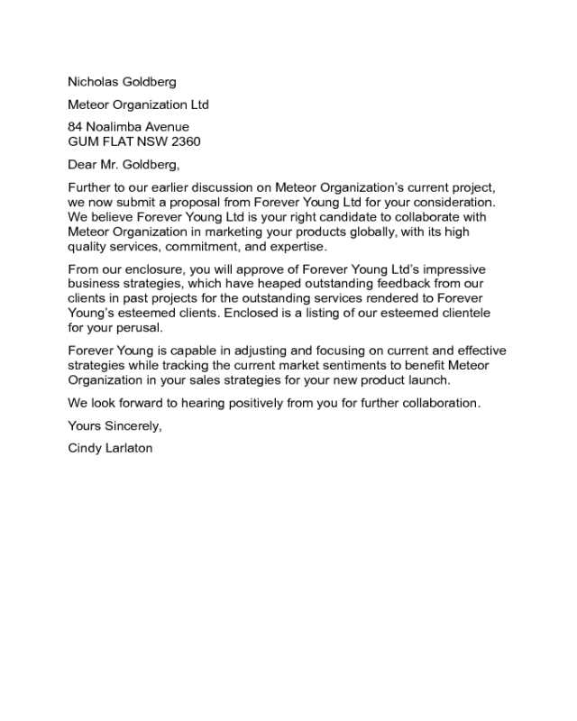 cover letter for proposal template