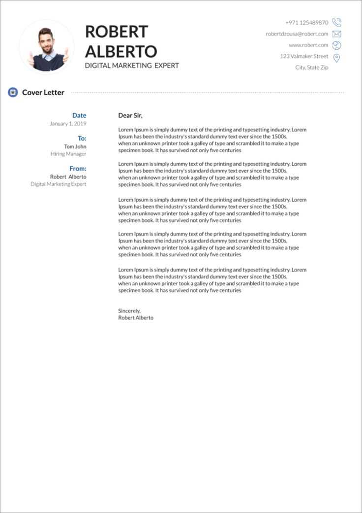 cover letter google template