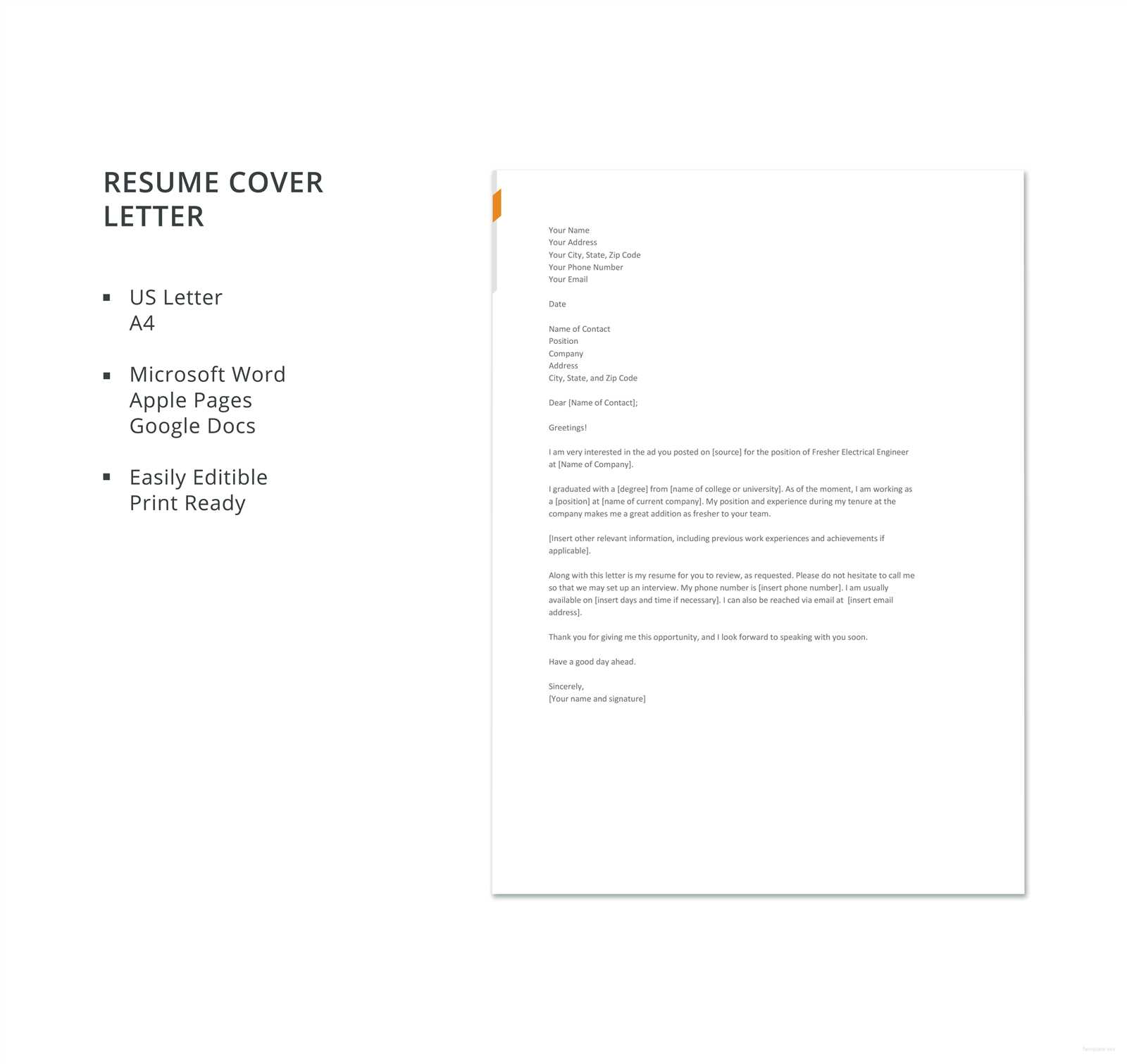 cover letter templat