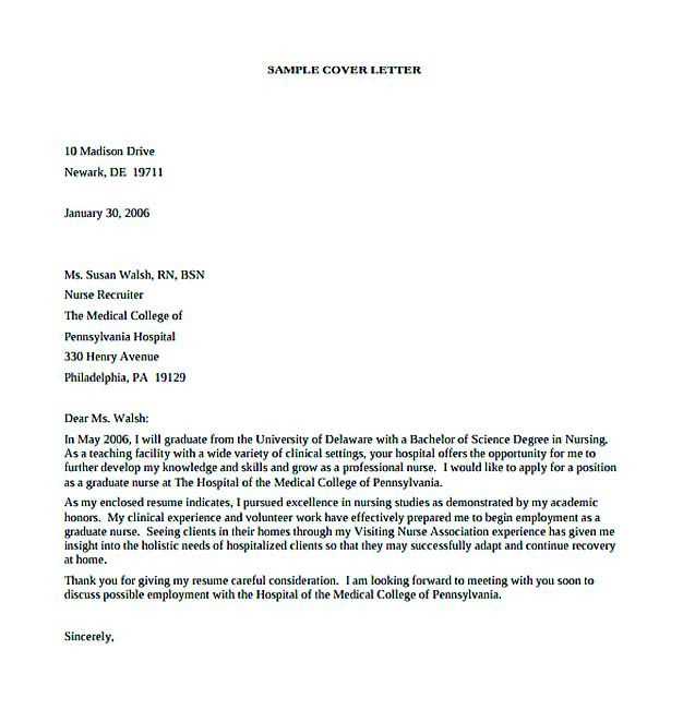 cover letter template for doctors