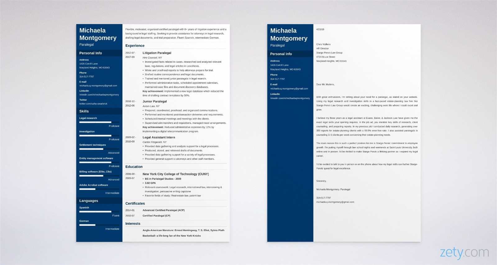 cover letter template my perfect resume