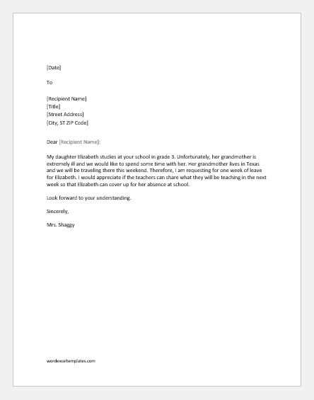 covid hardship letter template