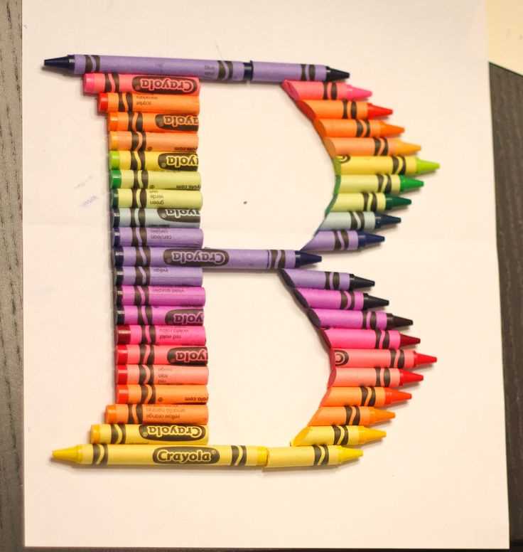 crayon letter art templates