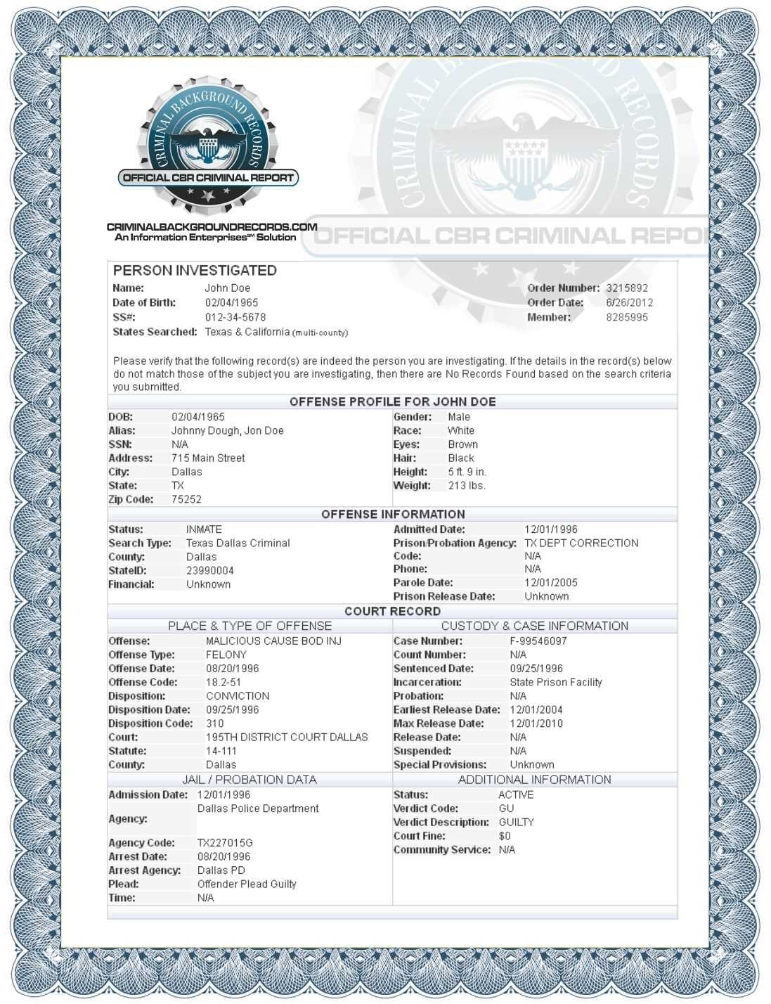 criminal record disclosure letter template