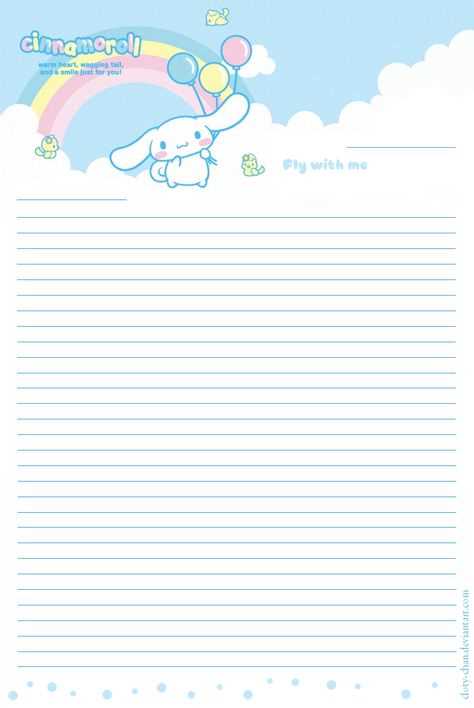 cute letter paper template