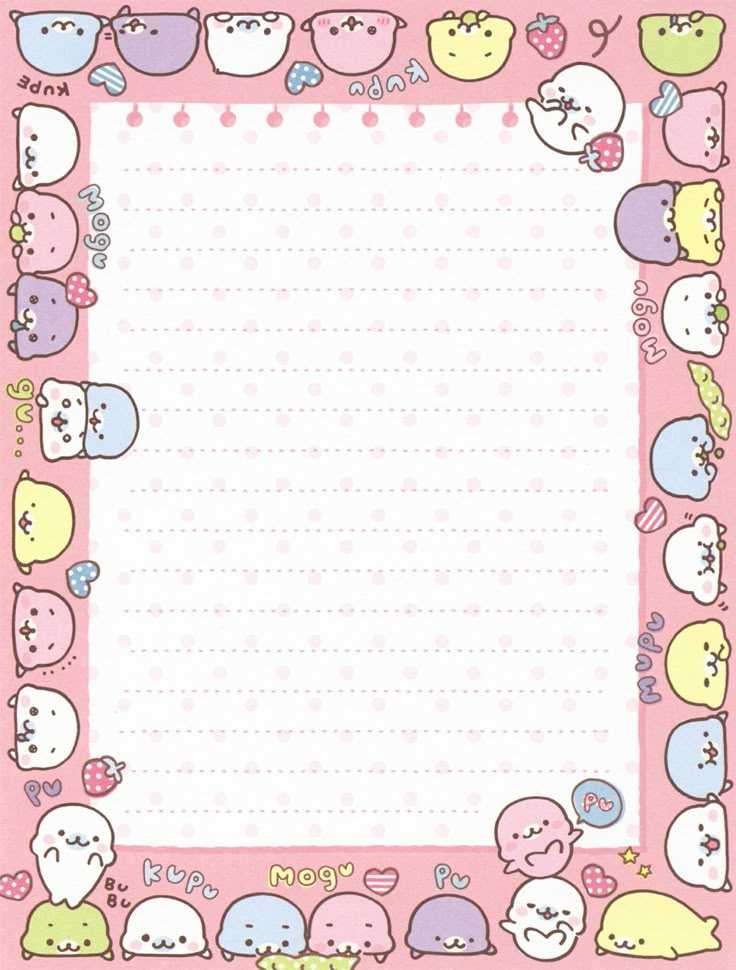 cute letter template