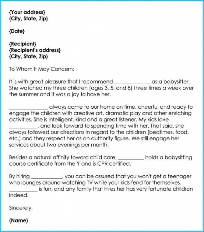 daycare fee increase letter template